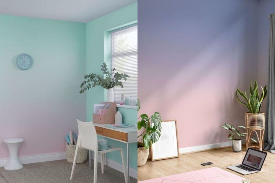 Parede de ombré: aprenda a fazer essa tendência na decoração da sua casa