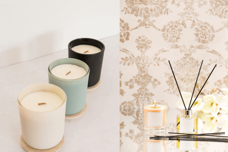 Usando velas e aromatizadores para perfumar e decorar a casa